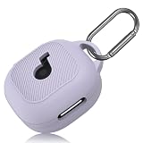 PUCGUE for Anker Soundcore P40i Case Cover, Soft Silicone Case for Soundcore P40i, Shockproof Protective Skin Cover for Anker P40i with Carabiner, Front LED&Logo Visible (Purple)