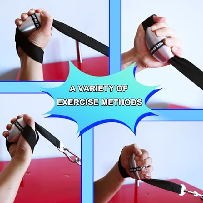 Aluminum Alloy Elliptical Wrist Ball Trainer for Arm Wrestling and Grip Strength-Durable Wrist and Forearm Exerciser with Non-Slip Grip for Strength Training, Pronation, Supination, and Rehabilitation