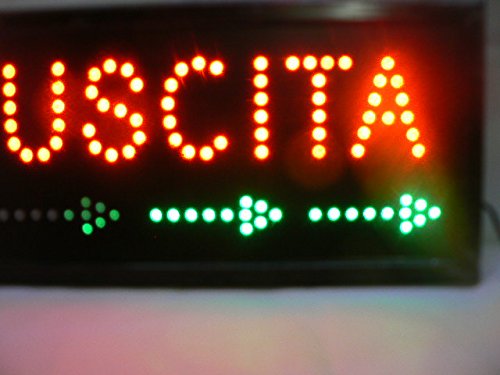 INSEGNA LUMINOSA A LED CON SCRITTA: (Uscita)