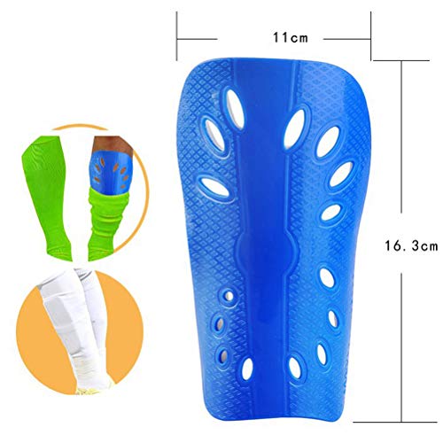 Artibetter 2 pares de caneleiras infantis, equipamento de futebol perfurado para meninos e meninas