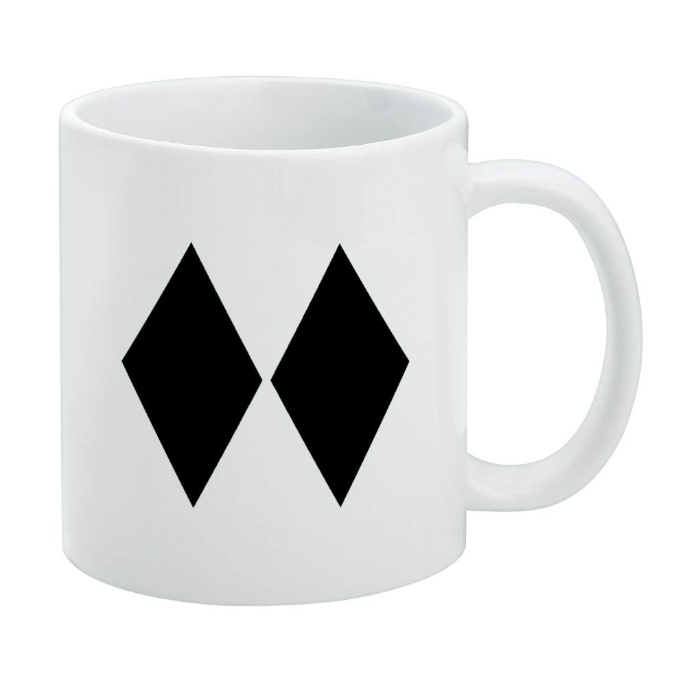 Double Black Diamond Skiing Experts Only Ceramic Coffee Mug, Novelty Gift Mugs for Coffee, Tea and Hot Drinks, 11oz, White