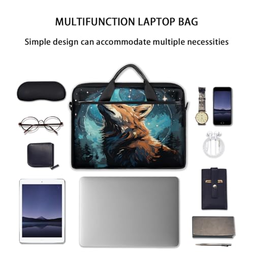 Bolso para portátil Fox Starry Sky Forest 15 pulgadas miniatura 7