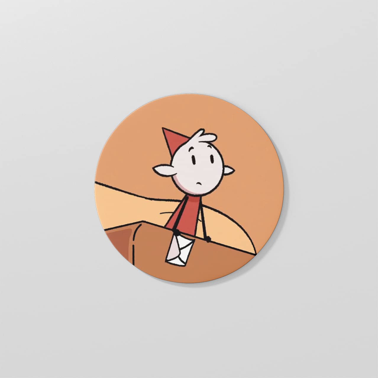 10cm Diameter Round Cork Coaster, Printed With TV Series Hilda Anime Patterns