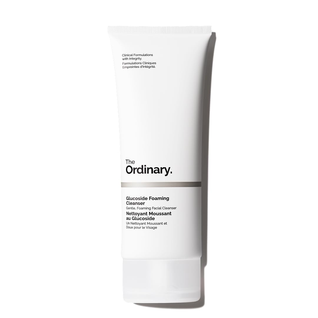 The Ordinary Glucoside Foaming Cleanser, Mildes, schäumendes Gesichtswaschgel für alle Hauttypen, einschließlich empfindlicher Haut, 150ml