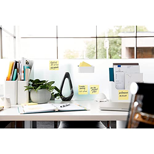 Image of Post-it Super Sticky Notes, 3 x 3-Inches, Canary Yellow /Electric Glow Collection, 24-Pads /Pack (654-24SSCYN)