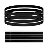 CZ Store - Elastisches Kopfband - 4ER-Pack Weiches Gewebe, rutschfestes Silikon, dehnbar bis zu 70 cm - Haarband, Fitness-Accessoires für Männer & Frauen