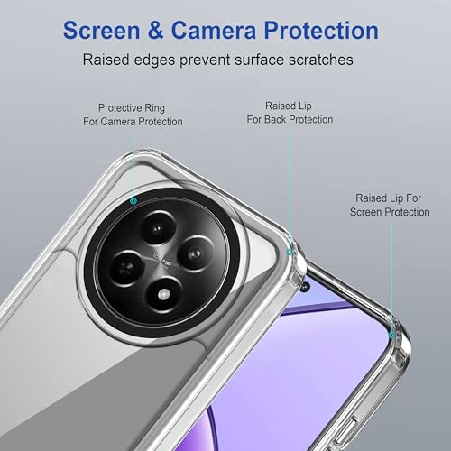 Image of Zapcase Back Case Cover for Realme Narzo N65 5G | Compatible for Realme Narzo N65 5G Back Cover | Case Cover with Camera Protection | (TPU + PC | Transparent)