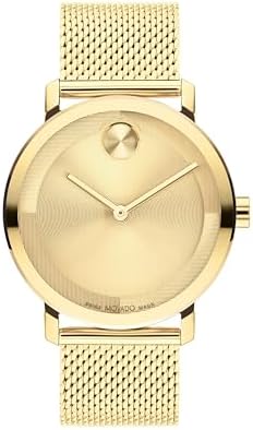 Movado Bold Evolution 2.0 Men's Watch - Swiss Quartz Movement, Stainless Steel Mesh Bracelet - 3 ATM Water Resistance - Luxury Fashion Timepiece for Him - 40mm