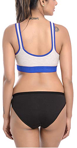 Image of FIMS - Fashion is my style Sports Bra Panty for Women Full Coverage Combo Everyday Bra Panty, See Main Image to Check How Many Sets You Will Get