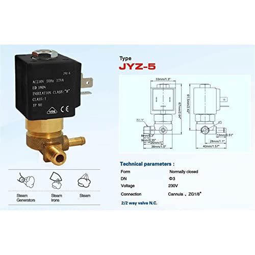 Électrovanne de précision JYZ-5 anti fuite pour contrôle eau et air