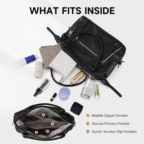 Bolso Tote para mujer TANTOMI suave multi bolsillo miniatura 3