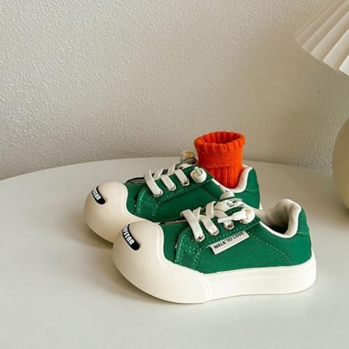 Kids Wide Toe Box Canvas Shoes Low Top Classic Canvas Sneakers Toddler Lace-up Fashion Casual Shoes for Boys and Girls2