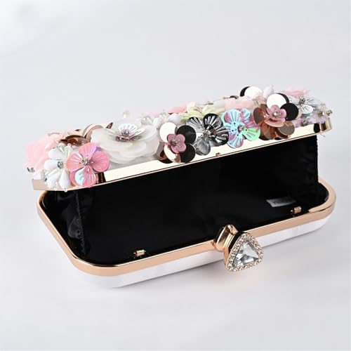 ヤングYXE-887] サテン カラフル ビーズ フラワー ディナー