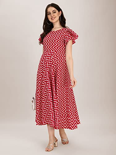 Image of QIQI Women's Crepe A-Line Maxi Casual Dress