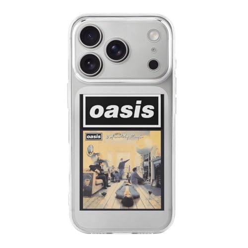 iPhone17Pro用ケース オアシス OASIS バンド アイフォン17Pro用ケース TPU スマホケース 透明シェル 軽量 耐久性 おしゃれ ワイヤレス充電対応
