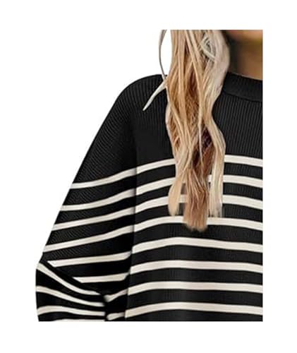 Image of SEMATOMALA Women's Oversized Plain Batwing Sweaters Fall Winter Crewneck Trendy Pullover Knit Jumper Tops