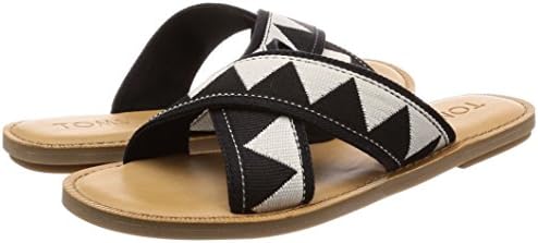 TOMS Women's Viv Sandals Black Tribal 10011780 Women's Size 6 | Image 6
