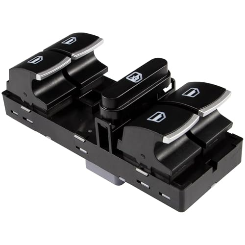 Bouton lève vitre chromé pour Golf 6 et Jetta - Commandes électriques premium