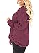Plus Size Womens Shirts Casual V Neck Twist Knot Tee Tops Wine Red-18W
