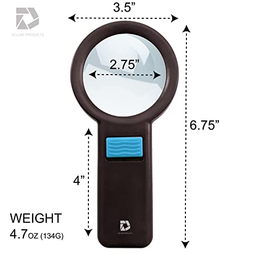 Loupe éclairée Deluxe Products DP-7559 avec 10 LED pour lecture