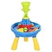 HOMCOM Kinder Spieltisch, Sandkastentisch mit 21-tlg. Zubehör, Wasserpark, Lernspielzeug, Baby Spielzeug ab 3 Jahren, PP, Bunt, 46 x 46 x 72 cm