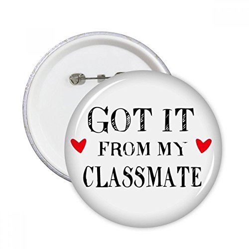 Badge rond de graduation Got It : le cadeau idéal pour votre camarade de classe (pack de 5)