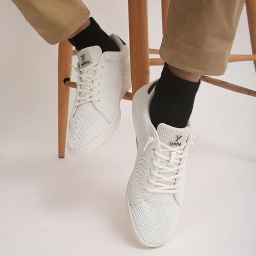 Image of YOHO Wind Sneakers for Men | Stylish Casual Shoes with Elastic Laces | Comfortable, Stretchable & Ultra-Lightweight | Premium Breathable Mesh Fabric