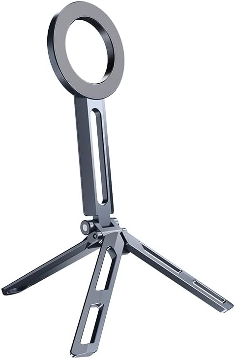 Magnetic Phone Tripod, 1/4-Inch Industry-Standard Connector, Turdy, Drop-Resistant, Scratch-Resistant, Fingerprint-Resistant, Built-in Strong Magnetic Module to Secure Phone Firmly