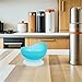 COOLHIYA 2Pcs Spill Proof Scoop Bowl with Non-Skid Suction Base Adaptive Self-Feeding Dinnerware for Elderly Toddler Disabled Handicapped from Stroke Tremor