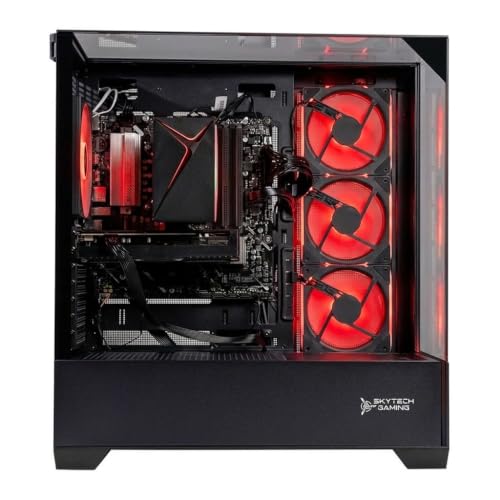 Image of Skytech Gaming Shadow 5 Gaming PC, Intel i5 14400F 2.5GHz, NVIDIA RTX 5060 Ti 8GB VRAM, 1TB NVMe SSD, 16GB DDR4 RAM 3200, 750W Gold PSU, Wi-Fi 5, Windows 11, Desktop
