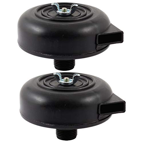 LNIEGE Black Durable Plastic Compressor Filter Silencer