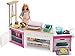 Produktbild Barbie FRH73 - "Cooking und Baking" Deluxe Küchen Spielset mit Puppe, Lichtern und Geräuschen, Lebensmittelformen, Knete in 5 Farben und mehr als 20 Zubehörteilen, für Kinder ab 4 Jahren