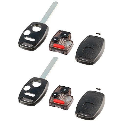Key Fob Keyless Entry Remote Shell Case & Pad fits Honda Fit Odyssey