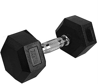 FITNACE 7.5KG HEX Dumbbell Single PC (7.5kg X 1) Hexa Dumbbell 7.5kg for Home/Gym Workout (1 Pc, 7.5) Price In India