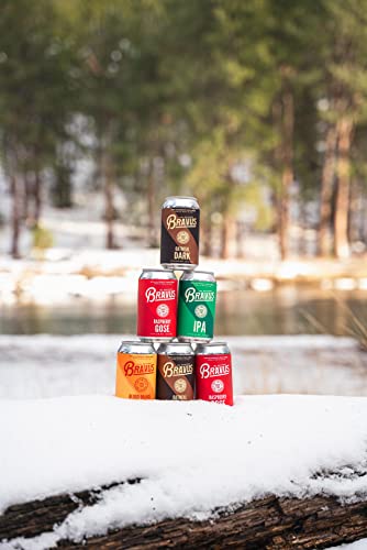 Bravus Non-Alcoholic Craft Beer - Variety Sampler 6-Pack - Delicious Low-Calorie, Vegan, Gluten Reduced Na Craft Brews #TOP2