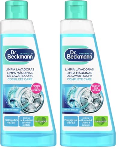 Dr. Beckmann Limpia Lavadoras Complete Care Ocean Breeze | Fórmula con tecnología Neofresh® | 250 ml (Paquete de 2)