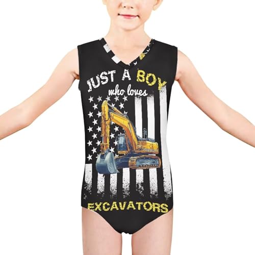 Image of Girls Fashion Print One Piece Swimsuit Bathing Suit Gymnastic Leotard for Kids, 5-14 Years