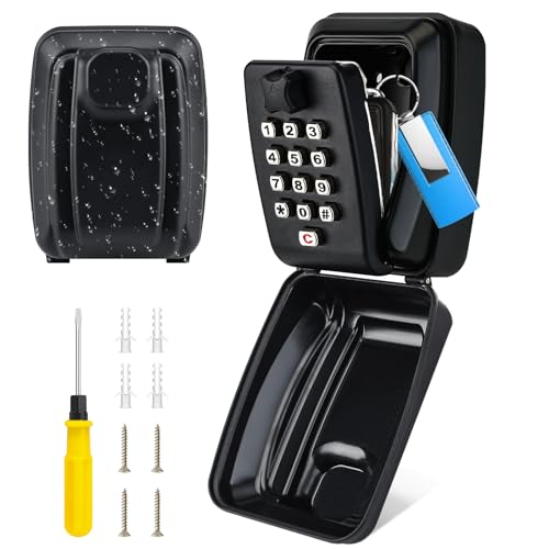 Thlevel Key Lock Box for Outside, Key Safe Wall Mounted