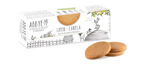 ABBYE | Galleta de mantequilla con limón y canela 140 g - La Casa de las Galletas de Mantequilla