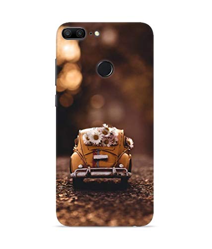 Image of Silence Printed White Flower's with Car Designer Hard Back Case Cover for Huawei Honor 7 Lite