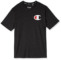 Champion Men's C Logo Tee T Shirt, Granite Heather, Small UK