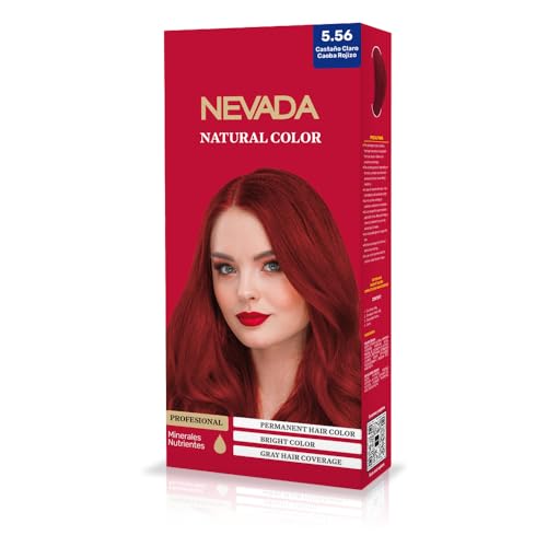 Light Reddish Mahogany Brown Hair Dye 5.56 – Permanent Color,