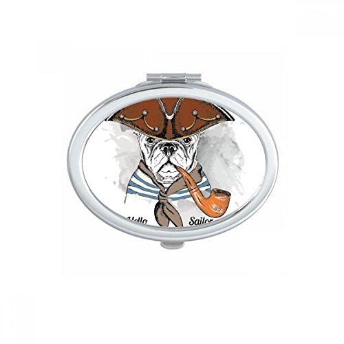 Miroir portable mignon chien aquarelle de poche