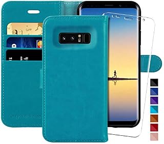 MONASAY Galaxy Note 8 Wallet Case, 6.3 inch [Included Screen Protector] Flip Folio