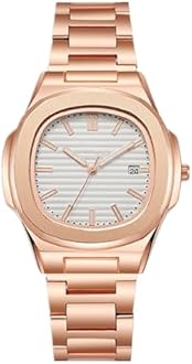 JOATVEE Mens Watch Analog Quartz Stainless Steel Date Watches Business Casual Business Watches for Men Women Luxury Style