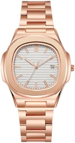Mens Watch Analog Quartz Stainless Steel Date Watches Business Casual Business Watches for Men Women Luxury Style