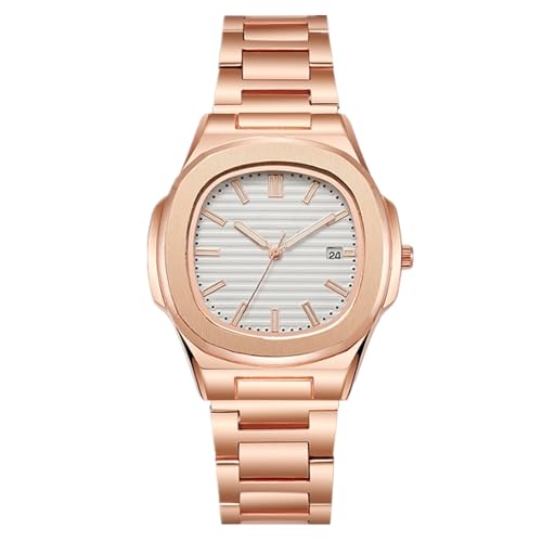 JOATVEE Mens Watch Analog Quartz Stainless Steel Date Watches Business Casual Business Watches for Men Women Luxury Style