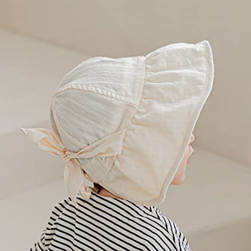 JELLYTREE Baby Hat Brimmed Sun Bonnet Floppy Toddler Girls Fashion Princess Lace Victorian Hat Bucket Visor Cap, 6m 12m 24m2