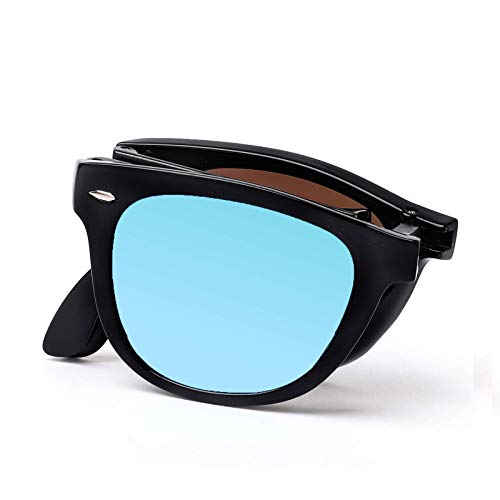 Polarized folding Sunglasses UV400 foldable Sunglasses with advanced cleaning cloth Mini fashion Sunglasses box C01