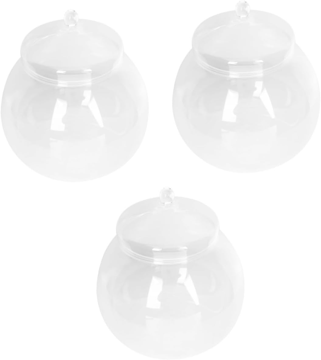 Yardwe 3sets Landscape Bottle with Random Style Lid Moss Terrarium for Home Decor Glass Planter for Indoor Tabletop Decoration